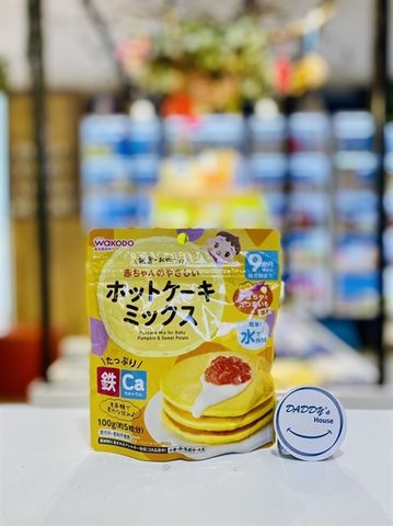 Bột Wakodo Pancake làm bánh, khoai lang & bí đỏ 9th (100g)