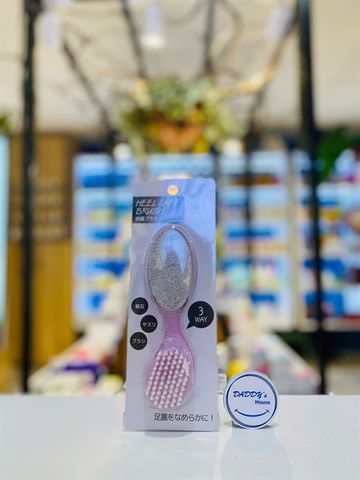 Đá bọt biển chà gót chân 2 đầu kèm bàn chải Care Series