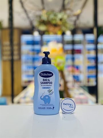 Dầu gội & sữa tắm Bubchen với lô hội và protein lúa mì da nhạy cảm (400 ml)