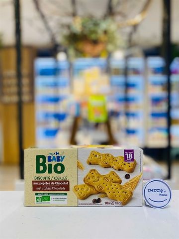 Bánh quy sô cô la chip hữu cơ Baby Bio carrefour - 18th (200g)