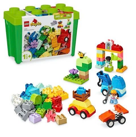 Đồ chơi lắp ráp thùng gạch xe hơi, xe tải Lego Duplo - 80 chi tiết (10439)