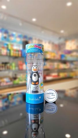 Bàn chải điện sóng âm có kèm sạc Brush - Baby - Penguin (0 - 10 tuổi)