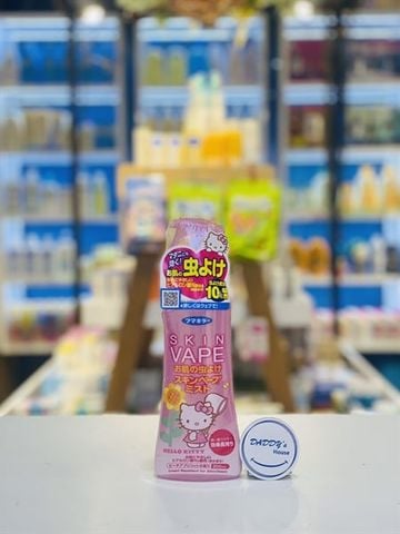 Xịt Skin vape chống muỗi hương đào Hello Kitty (200ml)