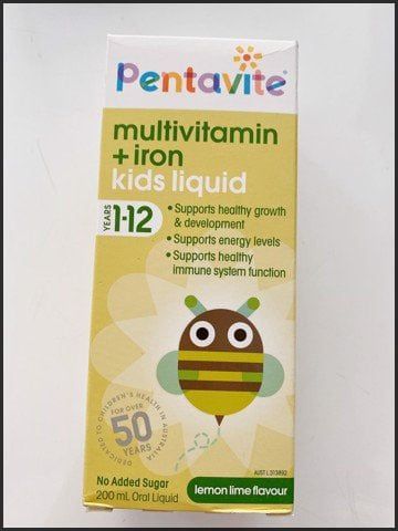 Vitamin tổng hợp + sắt Pentavite từ 1 - 12 tuổi (200ml)