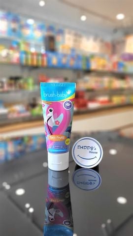 Kem đánh răng có Fluoride Brush - Baby - Hương trái cây 3 tuổi (50ml)