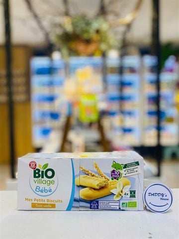 Bánh quy hữu cơ hương vani Bio Village - 10th (180g)