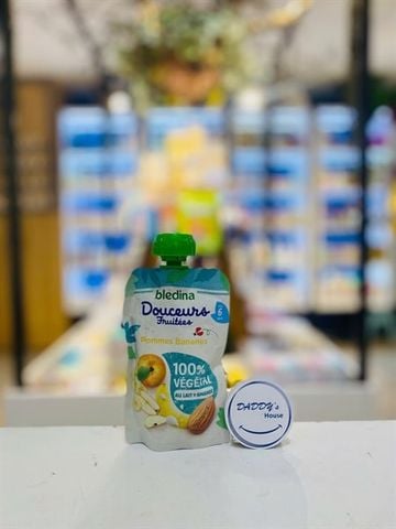 Sữa chua dừa Bledina Douceurs vị hạnh nhân, táo, chuối 6th (90g)