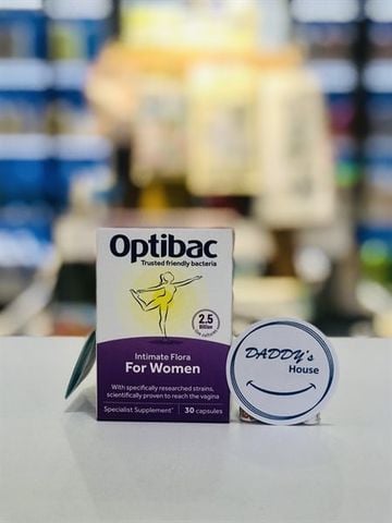 Men vi sinh OptiBac Probiotics Women Flora tím (30v)