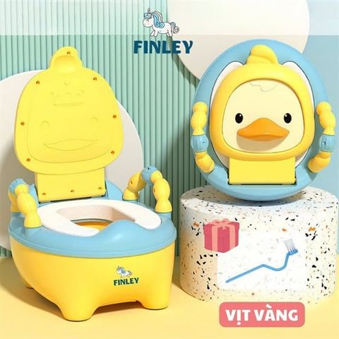 Bô vệ sinh cho bé hình vịt con Finley (Màu vàng)