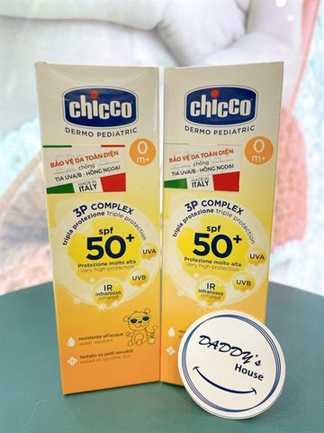 Kem chống nắng Chicco 3 tác động SPF 50+ (0m+) – Daddy's House