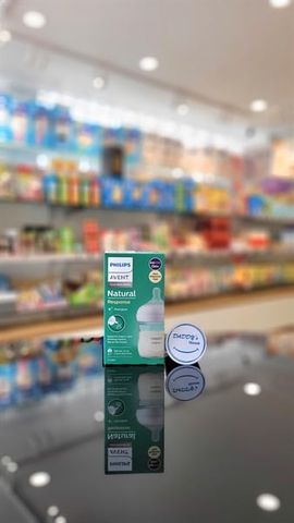 Bình sữa thủy tinh mô phỏng tự nhiên cho bé từ sơ sinh (120ml)
