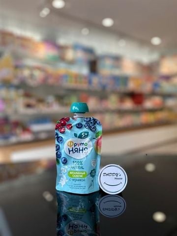 Trái cây nghiền việt quất, táo Fruto 5th (90g)