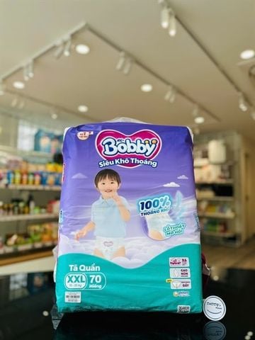 Tã quần Bobby size XXL 70 miếng (15-25kg)