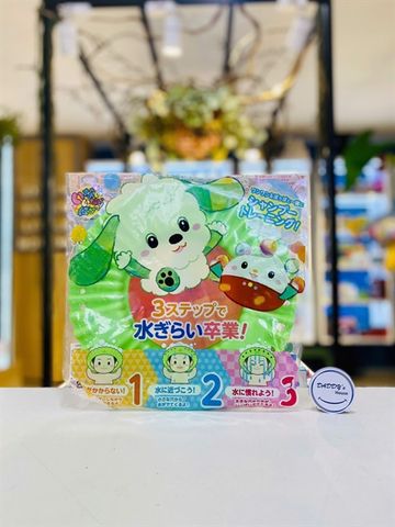 Nón đội gội đầu chắn nước cho bé Pip Baby - Hình chú chó trắng