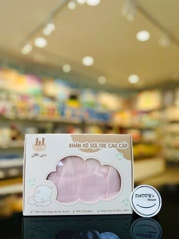 Khăn tắm Bamboo Bylil Little Love (Màu hồng)