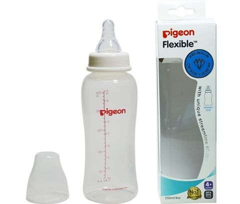 Bình sữa Pigeon cổ hẹp nhựa PP Streamline (250ml)