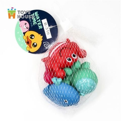 Set đồ chơi nhà tắm 4 món sinh vật biển Toyshouse (18th)
