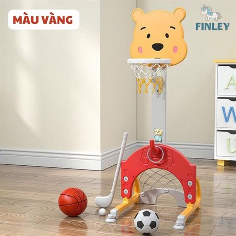 Bộ đồ chơi vận động 5in1 gấu Pooh Finley (Màu vàng)
