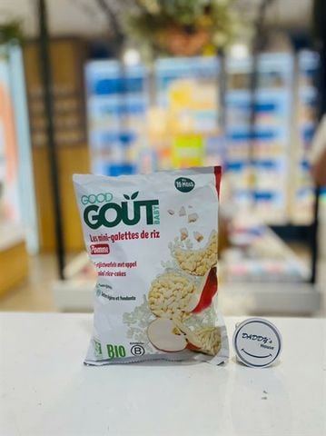 Bánh gạo táo hữu cơ Good Gout - 10th (40g)