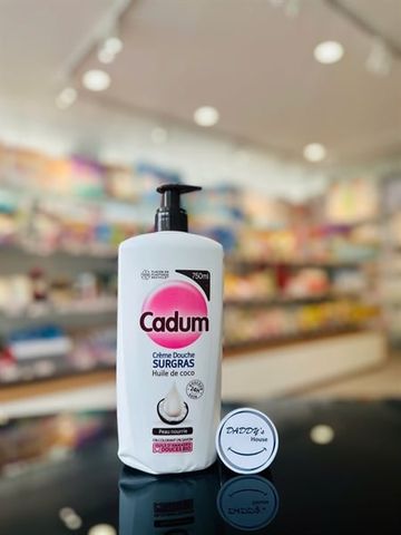 Kem tắm hương dừa hữu cơ Cadum Surgras Coconut (750ml)