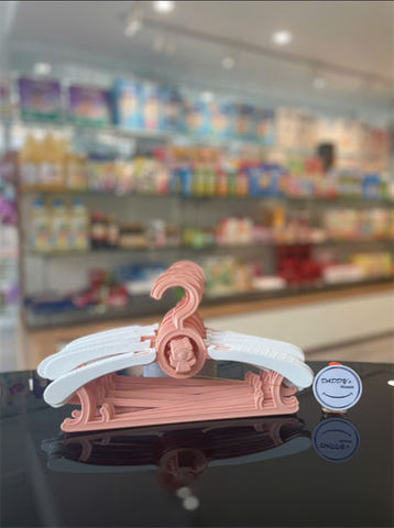 Set 10 móc nhựa hình gấu con cho bé Finley (Màu hồng)