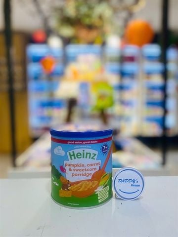 Bột cháo ngũ cốc,ngô ngọt, cà rốt, bí ngô, phô mai Heinz 7th - NK (200g)