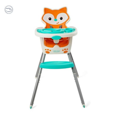 Ghế ăn cao đa năng hình cáo cam - Grow-With-Me 4-in-1 Convertible High Chair