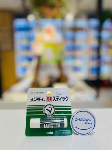 Son dưỡng môi Omi Menturm Medicated hương bạc hà (4g)