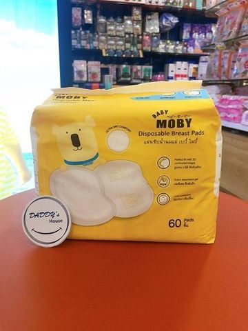 Miếng lót thấm sữa Moby (60 miếng)