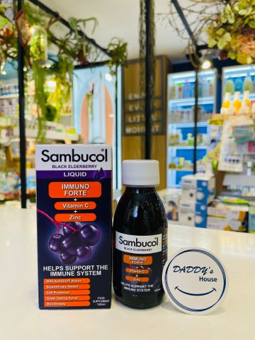 Siro Sambucol tăng đề kháng, Vita C, Zinc từ 3 tuổi (120ml)