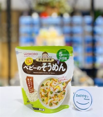 Mì Somen Wakodo tách muối từ 5 tháng (130g)