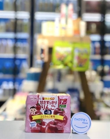 Nước ép trái cây Wakodo Táo Fuji từ 7th (3x125ml)