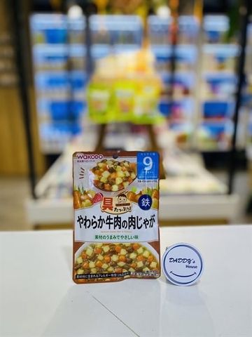 Thịt bò hầm khoai tây kiểu Nhật Wakodo 9th (80g)