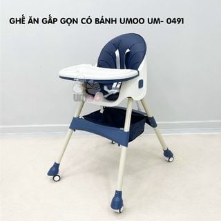 Ghế ăn gấp gọn Umoo Pomo (Màu xanh navy)