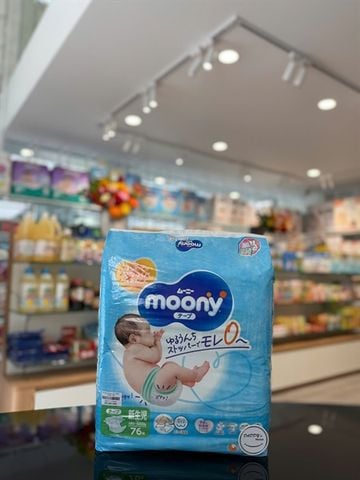 Tã dán Moony size NB76 (<5kg) - NĐ