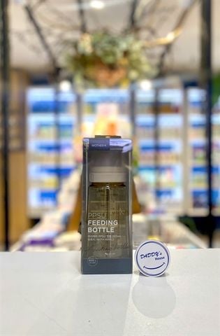 Bình sữa PPSU Morther-K cho bé 4 - 8 tháng - Màu kem (280ml)