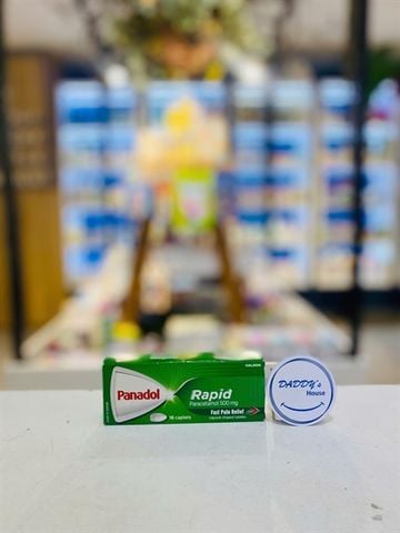 Thuốc giảm đau, hạ sốt Panadol Rapid Parecetamol 500mg (16v)