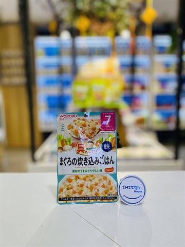 Cơm thập cẩm kiểu Nhật với cá ngừ & rau củ Wakodo 7th - NK (80g)