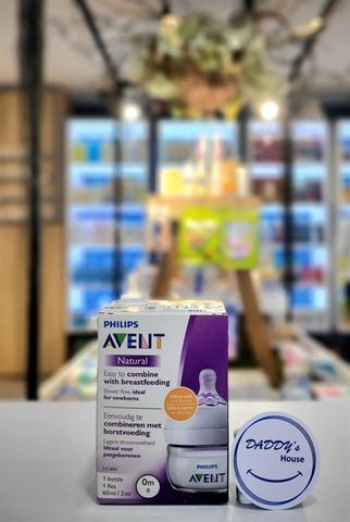 Bình sữa nhựa mô phỏng tự nhiên Philips Avent (60ml) SCF 039/17