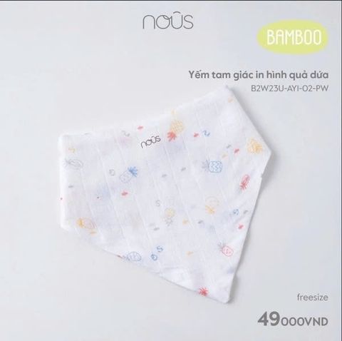 Yếm tam giác in hình quả dứa Nous