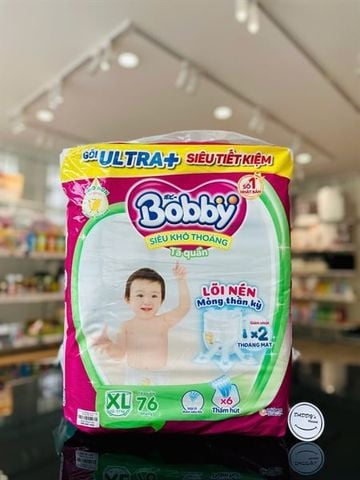 Tã quần Bobby size XL 76 miếng (12-17kg)