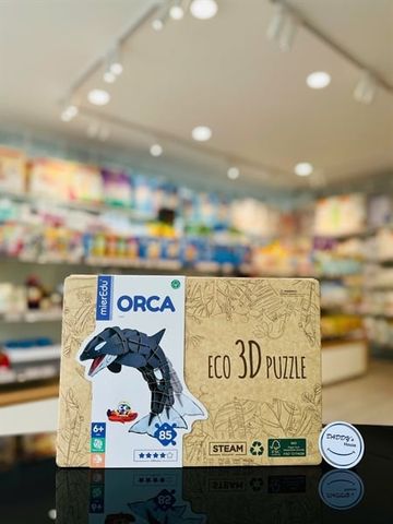 Bộ xếp hình 3D hình cá voi sát thủ (6 tuổi)