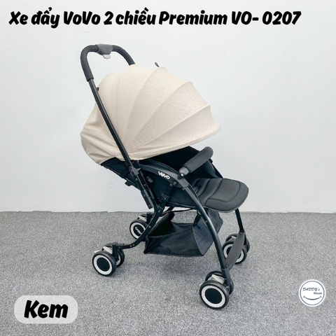 Xe đẩy Vovo 2 chiều Premium Pomo (Màu kem)