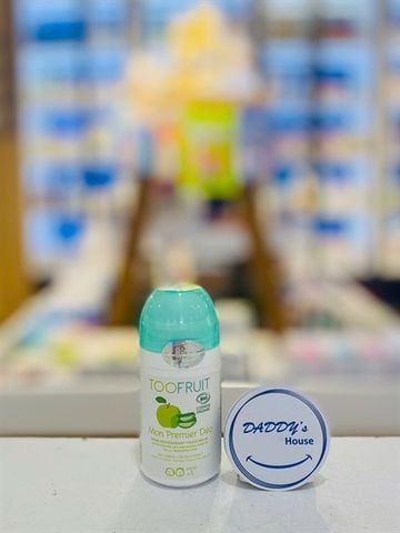 Lăn khử mùi hữu cơ Toofruit hương táo & nha đam 5 tuổi (50ml)