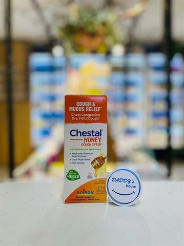 Siro trị ho, cảm lạnh, nghẹt mũi ,đau họng Boiron Chestal Honey (6.7FL)