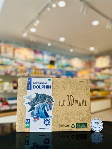 Bộ xếp hình 3D hình cá heo MierEdu (6 tuổi)