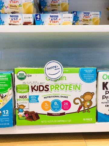 Sữa hữu cơ Orgain Kid Protein vị Socola (244ml x 12 hộp)