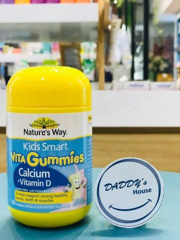 Kẹo dẻo vitamin D + Calcium + Nature's Way (60v)