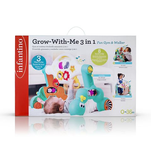 Kệ Chữ A Kiêm Xe Tập Đi – Grow-With-Me 3 In 1 Fun Gym & Walker Infantino (0th)