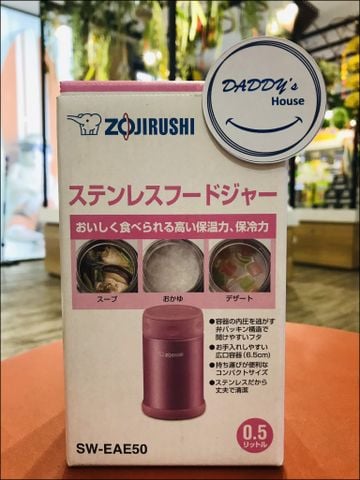 Hộp đựng thực phẩm Zojirushi SW-EAE50-PS màu hồng (500ml)